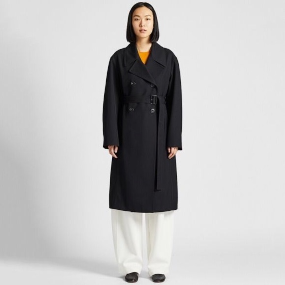 Uniqlo U Women U Trench Coat in dark blue, size S - Picture 6 of 10